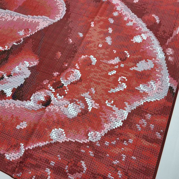 ЗПК-002 Красная роза, набор для вышивки бисером картины ЗП 0002 фото