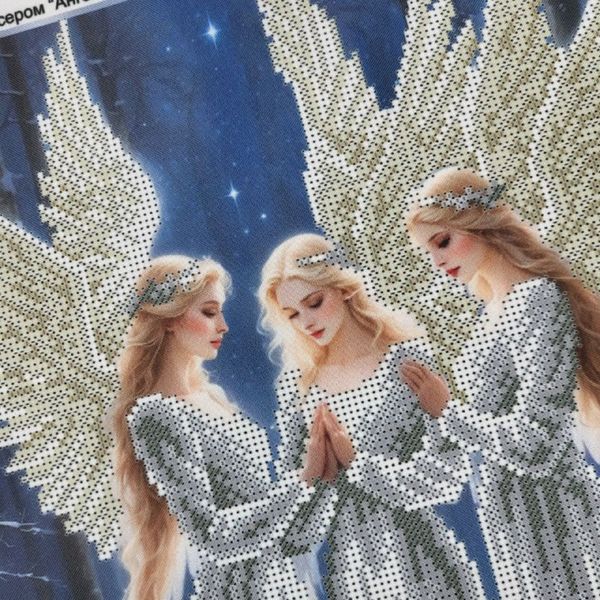В702 Білосніжні ангели, набір для вишивки бісером В702 фото