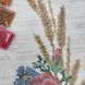 Ф-009 Польові квіти з колосками, набір для вишивки бісером по водорозчинному флізеліну Д 01214 фото 6