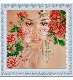 НИК-9925 Поэзия цветов (40*40 см), набор для вышивки бисером картины НИК-9925 фото