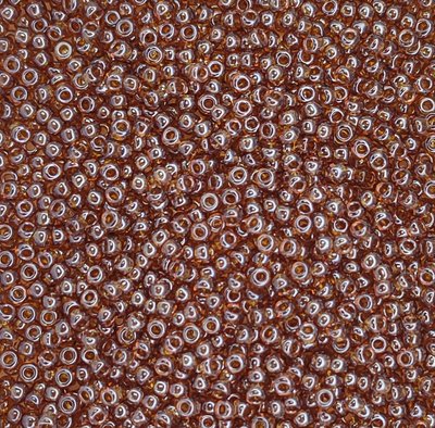 16090 чешский бисер Preciosa 10 грамм прозрачный глянцевый коричневый Б/50/0207 фото