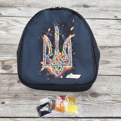 РМ4 Пошитый рюкзак Герб, набор для вышивания бисером РМ4 фото