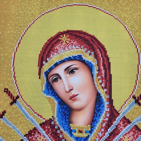 3057 Our Lady of the Seven Arrows (40*60 cm), bead embroidery kit of the icon