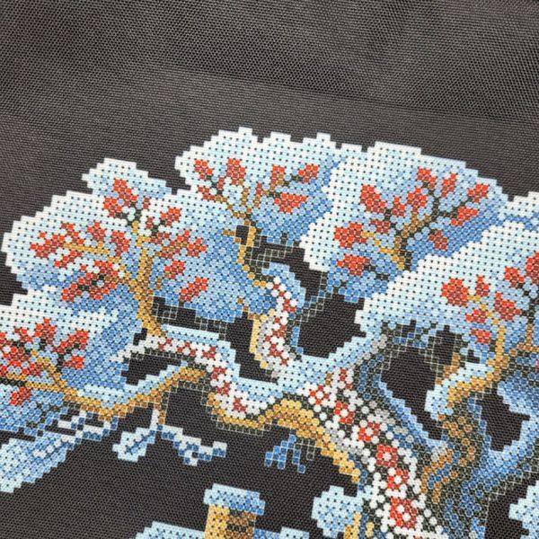 Шоппер_649 Winter - a Book and a House (38*42 cm), bead embroidery kit for a tote bag