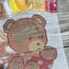 Ф-42 Медвежонок с сердечком, набор для вышивки бисером на водоростворимом флизелине Д 01141 фото 7