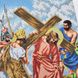 В689 Симон из Киринеи помогает Иисусу нести крест (Крестный путь), набор для вышивки бисером В689 фото 9