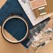 BN-007 Scarab (denim), bead and thread embroidery kit