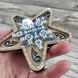 FLK-372 Star, bead embroidery kit on wood of a New Year decoration