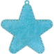 FLK-372 Star, bead embroidery kit on wood of a New Year decoration