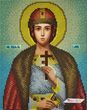 А4Р_409 Saint Prince Gleb (23,5*19 cm), bead embroidery kit of the named icon