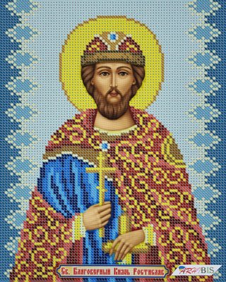 БСР-4154 Святий Ростислав, набір для вишивки бісером ікони БСР-4154 фото