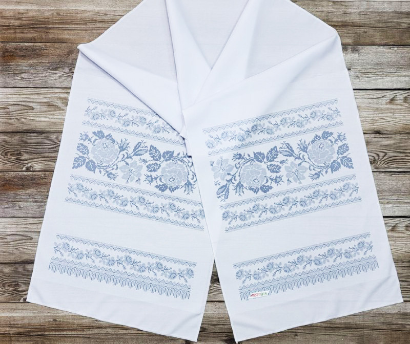 Фото набора для вышивания бисером традиционного свадебного рушника с розами