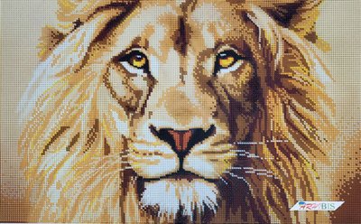3128 Величественный лев, набор для вышивки бисером картины 3128 фото