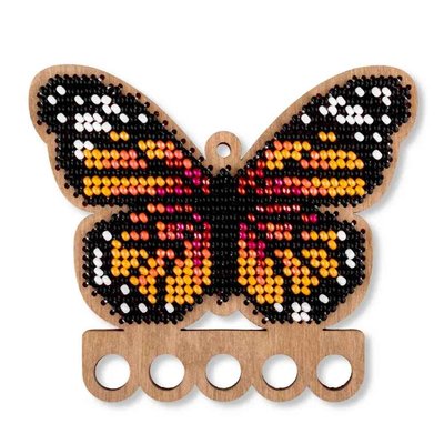 FLK-524 Метелик, набір для вишивки бісером по дереву ялинкової іграшки FLK-524 фото