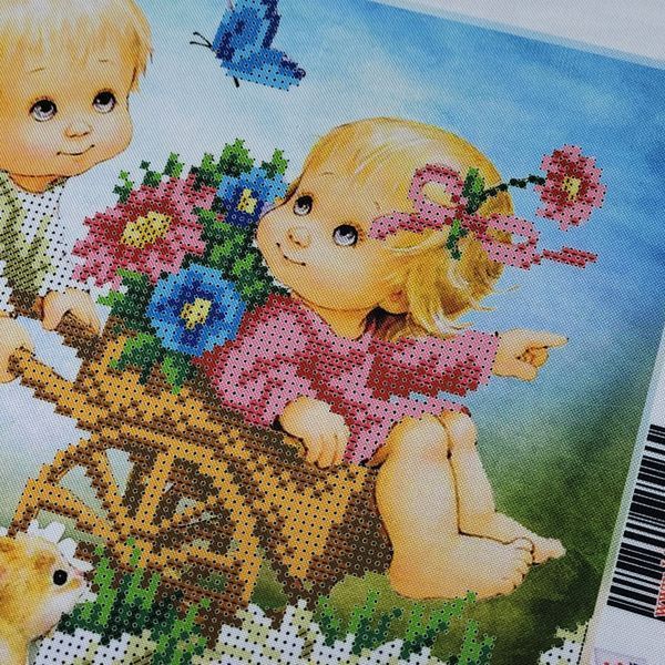 294 Весенняя прогулка (20*25 см), схема для вышивания бисером картины схема-ба-294 фото