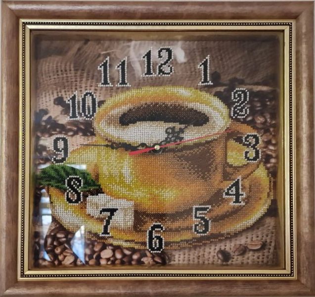 Годинник 033 Кофе набор для вышивки бисером часов Годинник 033 фото
