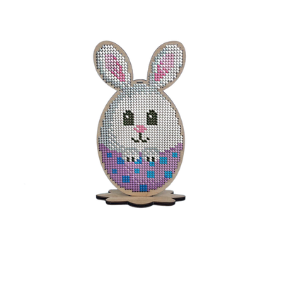ЯПФ_205 Пасхальный кролик, набор для вышивки бисером по дереву ЯПФ_205 фото