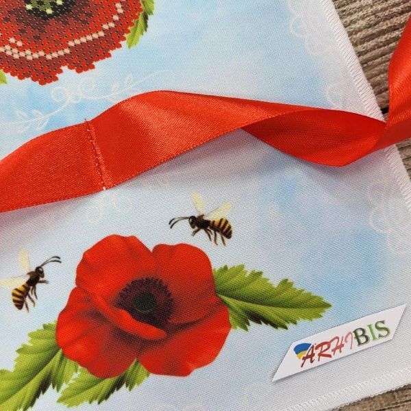 ХСБ_007 Хустка до спасівського букету (19*26 см), заготовка для вишивки бісером схема-вр-ХСБ_007 фото