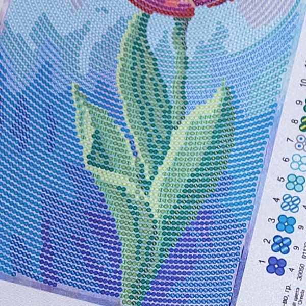 ТМ-115 Садовые зарисовки Тюльпан, набор для вышивки бисером картины ТМ-115 фото