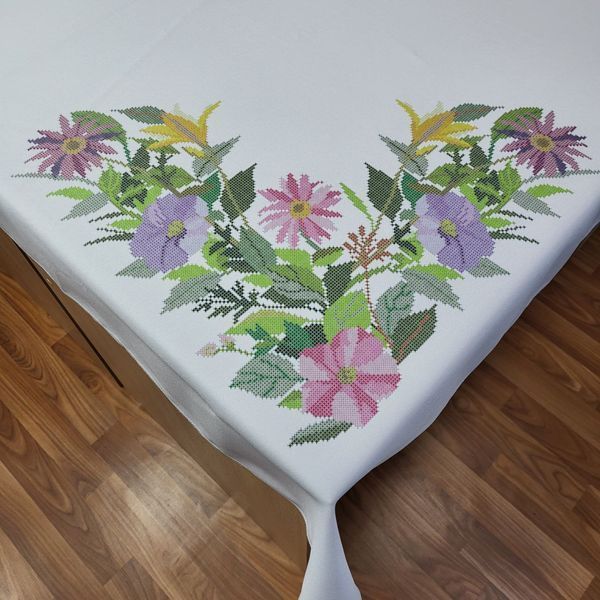ТР781 Tablecloth Summer Flowers (220*150 cm), bead embroidery kit