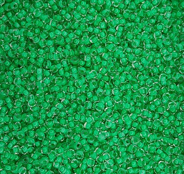 38356 чешский бисер Preciosa 10 грамм прокрашенный светло зеленый Б/50/0462 фото