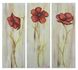 308 Триптих Маки, набір для вишивання бісером модульної картини з квітами 308 фото 1