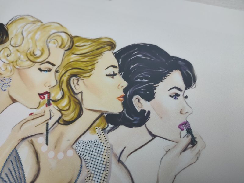 СЛ-3366 Beauty secrets (27*36 см), схема для вишивання бісером картини схема-мл-СЛ-3366 фото