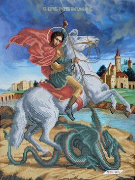 ТО153 Saint George the Victorious (30*40 cm), bead embroidery pattern of the icon