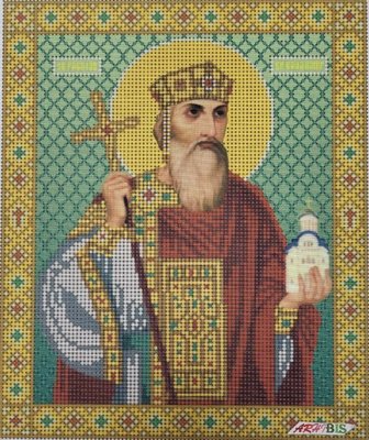 445-94516 Святий князь Володимир А4, набір для вишивання бісером ікони 445-94516 фото