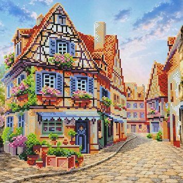 КВ_3028 Вулиця (29,5*29,5 см), набір для вишивки бісером картини КВ_3028 фото