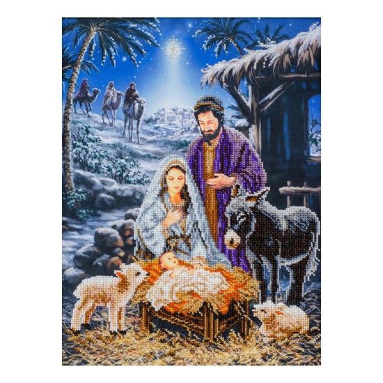 Т-1359 Різдво Христово, набір для вишивання бісером ікони Т-1359 фото
