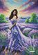 А779 Lady in a Lavender Field (30*42 cm), bead embroidery pattern