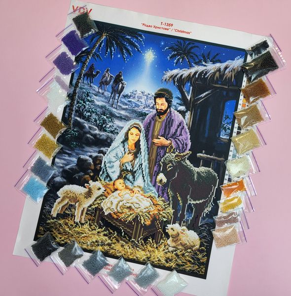 Т-1359 Рождество Христово, набор для вышивки бисером иконы Т-1359 фото