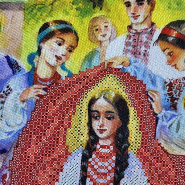 ТЛ043 Українське весілля (30*40 см), схема для вишивки бісером картини схема-бв-ТЛ043 фото