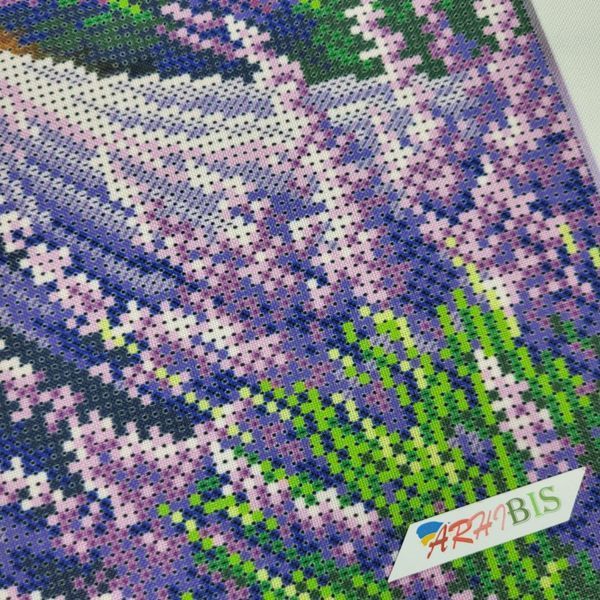 А779 Lady in a Lavender Field (30*42 cm), bead embroidery pattern
