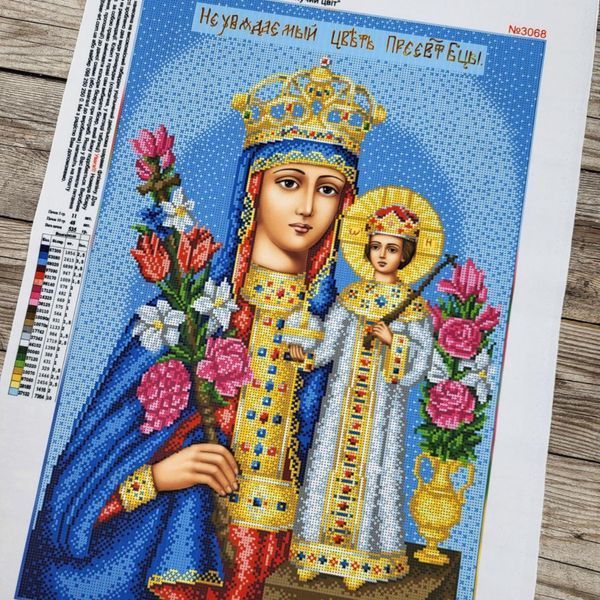 3068 The Unfading Bloom (40*60 cm), bead embroidery kit of the icon