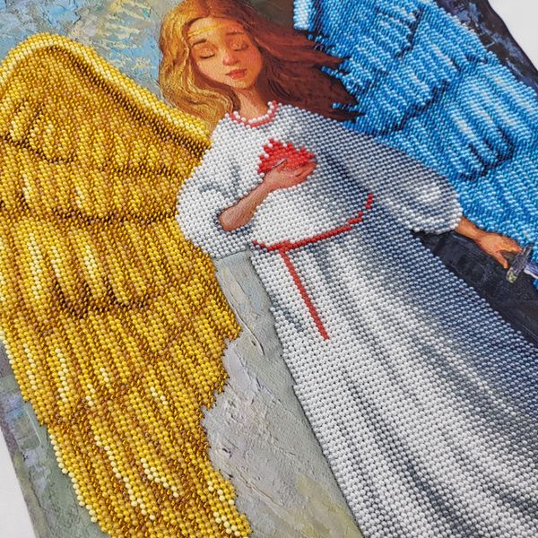 ТА006 Ангел Украины, набор для вышивки бисером картины ТА006 фото