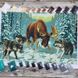 Встреча в лесу, набор для вышивки бисером картины с волками ОР 0080 фото 1