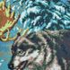 Встреча в лесу, набор для вышивки бисером картины с волками ОР 0080 фото 7