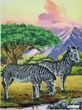 А3Н_533 Zebras (36,5*27 cm), bead embroidery kit of the picture