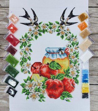 9123 Saviour's Feast Towel (53*37 cm), bead embroidery kit