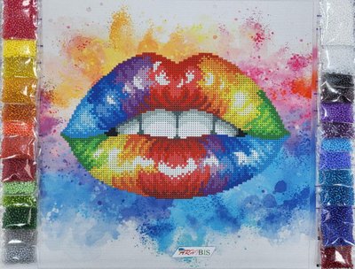Т-1261 Красочные губы, набор для вышивки бисером картины Т-1261 фото