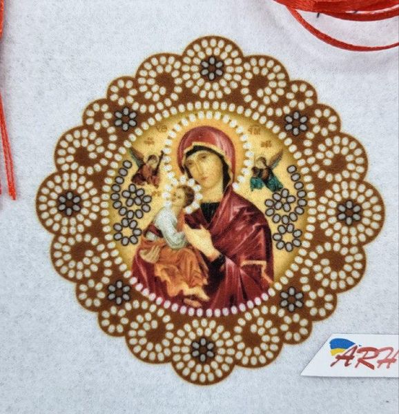 Оберіг_102 Оберіг з молитвою до Матері Божої Неустанної Помочі, набір для вишивки бісером Оберіг_102 фото