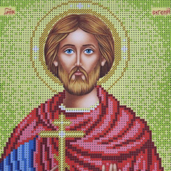 424 Святий Євгеній (Євген), набір для вишивки бісером ікони АБВ 00018277 фото