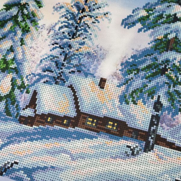 Т-1278 Сніжна зима, набір для вишивання бісером картини Т-1278 фото