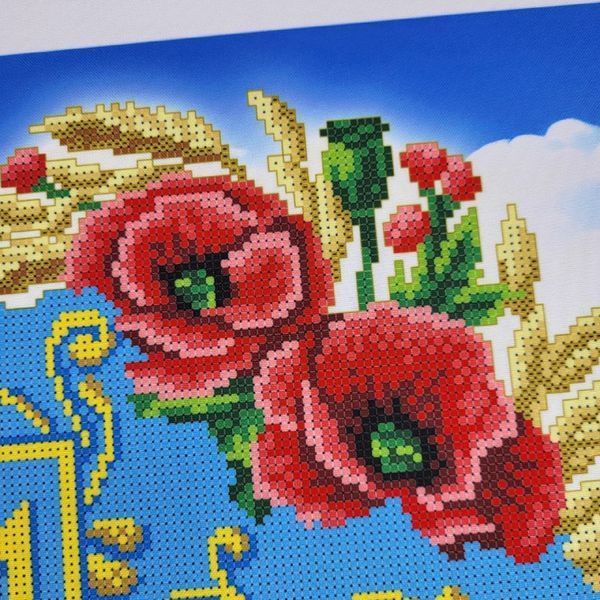А2Н_056 Ukraine in the Heart (58*41 cm), bead embroidery kit of the picture