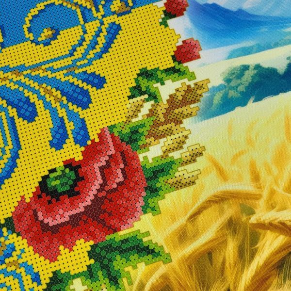 А2Н_056 Ukraine in the Heart (58*41 cm), bead embroidery kit of the picture