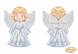 В-002 Ангеля в сріблі набір для вишивання бісером підвіски ТА 00819 фото 1