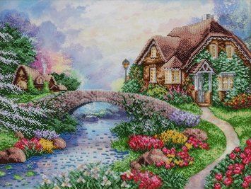 Т-1277 Dream House (51*39 cm), bead embroidery kit of the picture