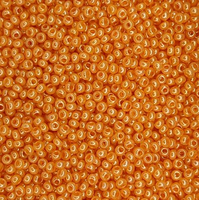 17189 чеський бісер Preciosa 10 грам алебастровий жовто-помаранчевий Б/50/0260 фото